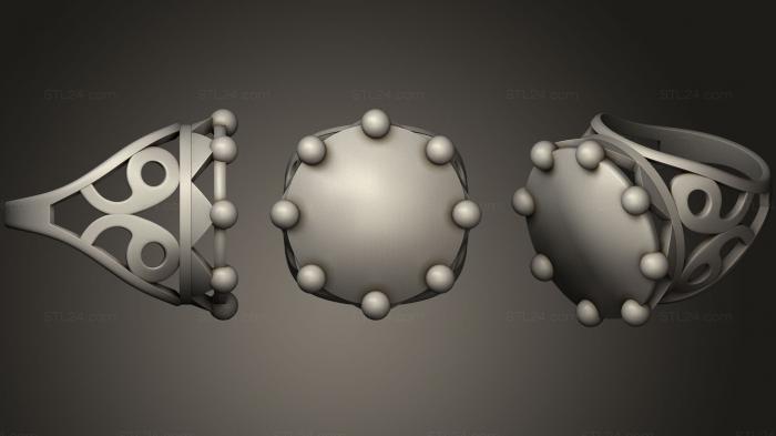 Jewelry rings (Ring 61, JVLRP_0543) 3D models for cnc